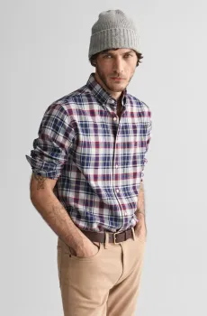 Мужская рубашка в клетку REG JASPE FLANNEL PLAID Разноцветный S Gant 3240218