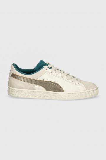 Замшевые кроссовки Puma Suede Play Paris цвет серый 398190 Замшевые кроссовки Puma Suede Play Paris цвет серый 398190