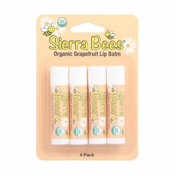 Набор бальзамов для губ Sierra Bees Грейпфрут, 4*4.25 г Набор бальзамов для губ Sierra Bees Грейпфрут, 4*4.25 г