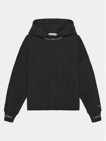 Calvin Klein Jeans Світшот Intersia IB0IB01689 Чорний Regular Fit Calvin Klein Jeans Світшот Intersia IB0IB01689 Чорний Regular Fit