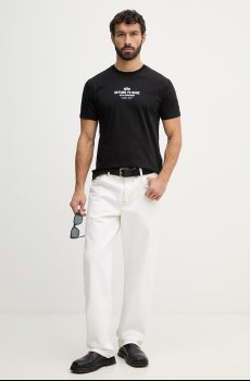 Хлопковая футболка Alpha Industries Return To Base