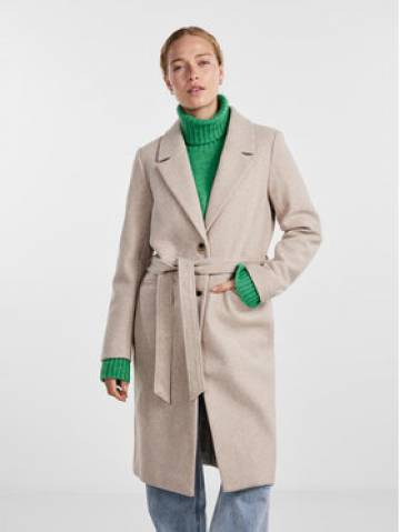 Pieces Демісезонний плащ 17140801 Бежевий Regular Fit Pieces Демісезонний плащ 17140801 Бежевий Regular Fit