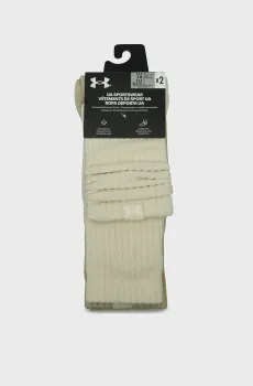 Бежевые носки (2 пары) Sportstyle Ctn Scrunch Crew Бежевый 42-47.5 Under Armour 1390129-279