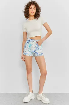 Женские шорты с узором Разноцветный 38 Tally Weijl SSHCOMOMOP