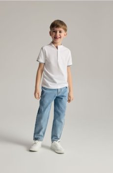 Reserved - Брюки carrot fit - синій - 363HN-50J