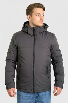 Зимняя куртка с капюшоном в сером цвете SB-25298-Grey