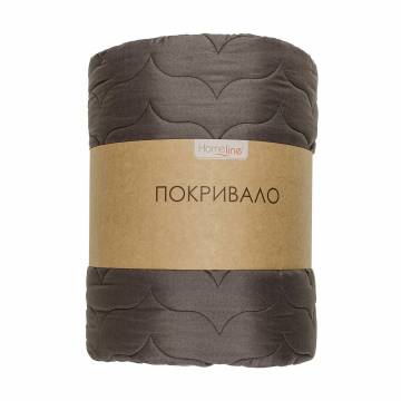 Стеганое покрывало Home Line шоколадное, 210*240 см (178207)