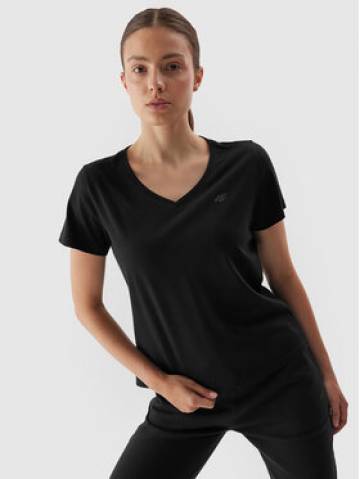 4F Футболка 4FAW23TTSHF0908 Чорний Regular Fit 4F Футболка 4FAW23TTSHF0908 Чорний Regular Fit