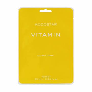 Тканевая маска для лица Kocostar Vitamin Mask с витаминами, 25 мл Тканевая маска для лица Kocostar Vitamin Mask с витаминами, 25 мл