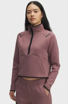 Женская розовая спортивная кофта Unstoppable Flc HZ Розовый XL Under Armour 6003671-651