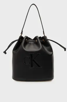 Женская черная сумка BOLD LARGE BUCKET BAG Черный ONESIZE Calvin Klein LV04F3232G