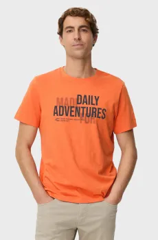 Мужская оранжевая футболка Оранжевый L Camel Active 409700-7T17-66