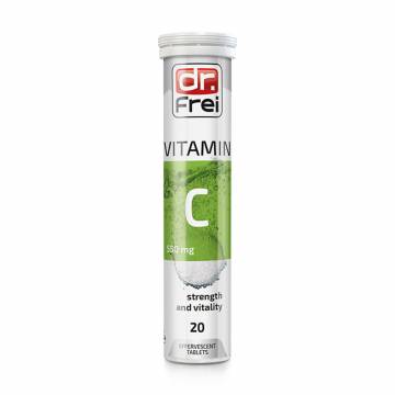 Витaмин С Dr. Frei Vitamin C 550 мг, 20 шипучих таблеток Витaмин С Dr. Frei Vitamin C 550 мг, 20 шипучих таблеток
