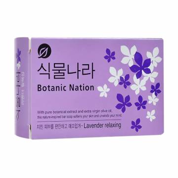 Туалетное мыло Lion Botanic Nation Lavender Relaxing Soap с экстрактом лаванды, 100 г