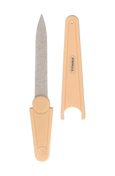 Пилка для ногтей Titania карманная, 10.5 см (1048 абрикос)