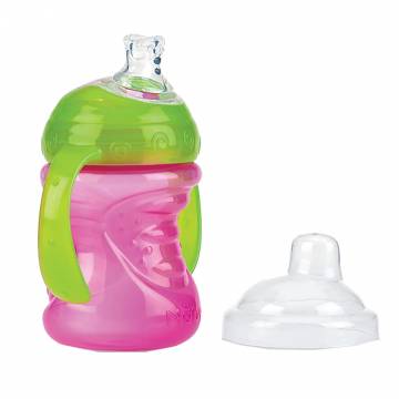 Поїльник Nuby No Spill з ручками рожевий (NV0404003/NV0404003pnk) Поїльник Nuby No Spill з ручками рожевий (NV0404003/NV0404003pnk)