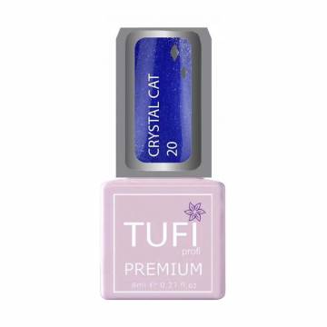 Гель-лак для ногтей Tufi Profi Premium Crystal Cat 20 Танзанит, 8 мл Гель-лак для ногтей Tufi Profi Premium Crystal Cat 20 Танзанит, 8 мл