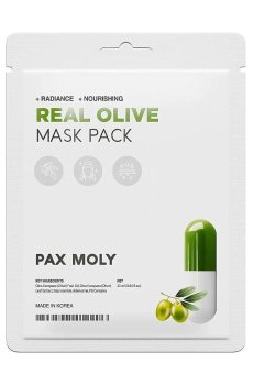 Тканевая маска для лица Pax Moly Real Olive Mask Pack с оливковым маслом, 25 мл
