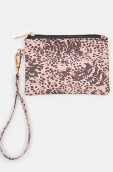 Гаманець у леопардовий принт із ремінцем - різнобарвний