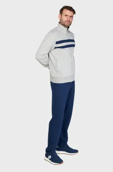 Мужской спортивный костюм (кофта, брюки) SUIT DUAL V MEL FT Разноцветный S Lotto 216886/1PA