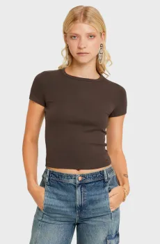 Женская коричневая футболка STSCOPERVIL Коричневый M Tally Weijl STSCOPERVIL