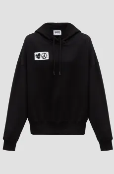 Женское черное худи Черный M Moschino A1705.8233;1555