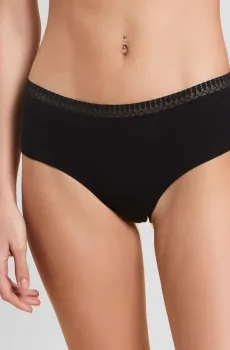 Женские черные трусики-хипстеры HAPPILY Черный L Etam 6521085