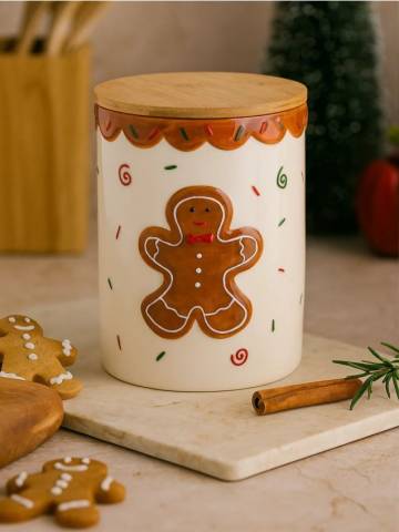 Контейнер для їжі з кришкою - коричневий