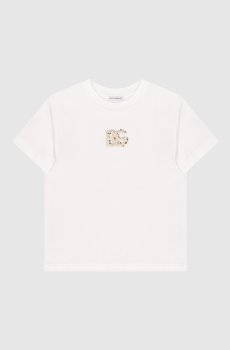 Детская футболка с вышивкой монограммы