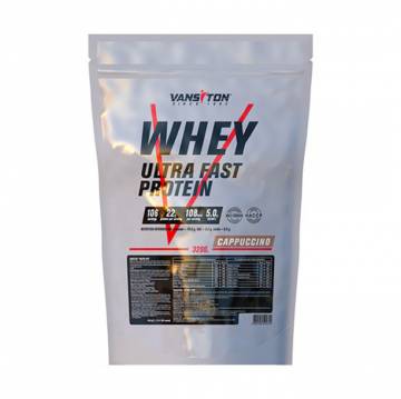 Протеин Vansiton Whey Ultra Fast Protein Капучино, 3.2 кг