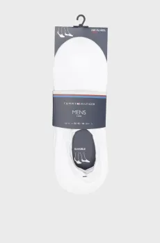 Мужские белые следы (2 пары) TH MEN FOOTIE Белый 43-46 Tommy Hilfiger 382024001