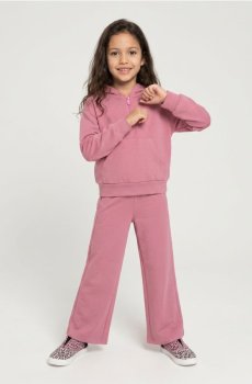 Штани wide leg з добавкою віскози Active - пильно-рожевий