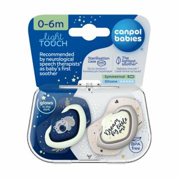 Пустышка Canpol Babies Sleepy Koala силиконовая, симметричная, синяя, с рождения до 6 месяцев, 2 шт (22/658_blu) Пустышка Canpol Babies Sleepy Koala силиконовая, симметричная, синяя, с рождения до 6 месяцев, 2 шт (22/658_blu)