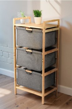 Металева настінна полиця - бежевий