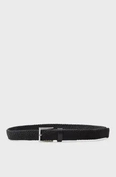 Мужской черный ремень WEBBING Черный 90 Tommy Hilfiger AM0AM13759