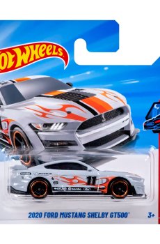 Базовый автомобиль Hot Wheels 2020 Ford Mustang Shelby GT500, серый с тюнингом, от 3 лет, 11*3.5*11 см (5785)