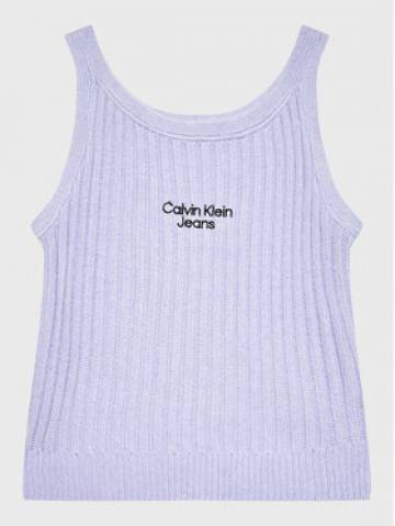 Calvin Klein Jeans Топ IG0IG01591 Фіолетовий Regular Fit Calvin Klein Jeans Топ IG0IG01591 Фіолетовий Regular Fit