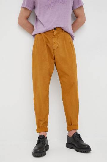 Брюки Desigual мужские цвет жёлтый фасон chinos Брюки Desigual мужские цвет жёлтый фасон chinos