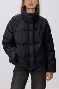 Reserved - Стьобана пухова куртка - чорний - 471IA-99X