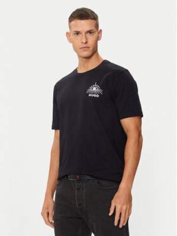 Hugo Футболка Dedico 50513828 Чорний Regular Fit Hugo Футболка Dedico 50513828 Чорний Regular Fit