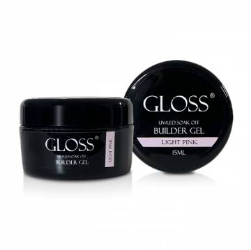Однофазный гель для ногтей Gloss Builder Gel UV/LED Soak Off, Light Pink, 15 мл Однофазный гель для ногтей Gloss Builder Gel UV/LED Soak Off, Light Pink, 15 мл