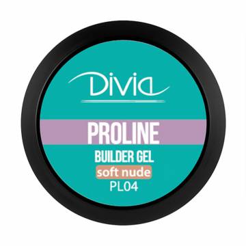 Гель для наращивания ногтей Divia ProLine Builder Gel PL04 Soft Nude, 5 г Гель для наращивания ногтей Divia ProLine Builder Gel PL04 Soft Nude, 5 г