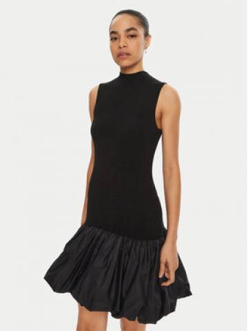 ROTATE Коктейльна сукня 113620 Чорний Slim Fit ROTATE Коктейльна сукня 113620 Чорний Slim Fit