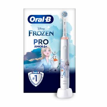 Детская электрическая зубная щетка Oral-B Pro Junior 6+ Frozen, с 6 лет Детская электрическая зубная щетка Oral-B Pro Junior 6+ Frozen, с 6 лет