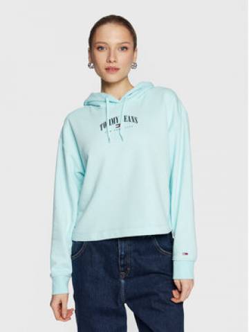 Tommy Jeans Світшот Essential Logo DW0DW14852 Голубий Relaxed Fit Tommy Jeans Світшот Essential Logo DW0DW14852 Голубий Relaxed Fit