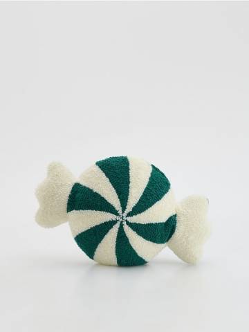 Reserved - Різдвяна подушка - темно-зелений - 446HG-79X