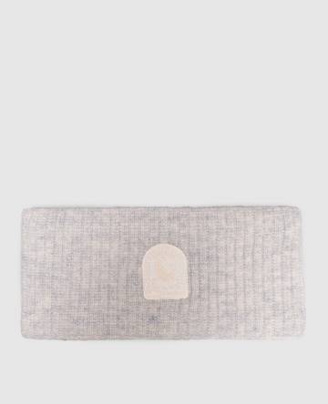 Серая повязка с шерстью альпаки