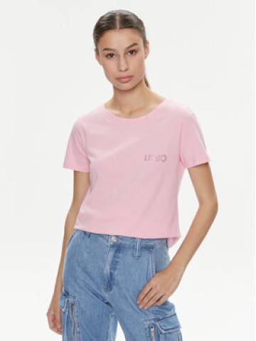 Liu Jo Футболка Moda M/C MA4395 J6308 Рожевий Regular Fit Liu Jo Футболка Moda M/C MA4395 J6308 Рожевий Regular Fit