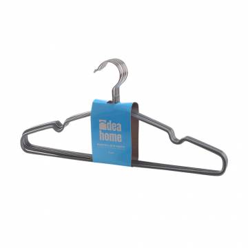 Вешалка Idea Home металлическая, с резиновым покрытием, 40.5*21*0.3 см, Light Grey, 8 шт (7043034)