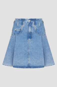 Женская голубая джинсовая юбка Голубой 25 Moschino A0104.3236;1295